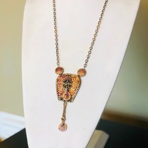 Eclectic Unique Vintage Door Knocker Long Necklace